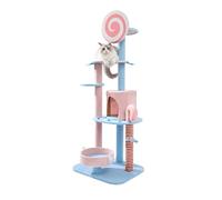 MEIZHITU Árbol para Gatos Poste Rascador Torre De Árbol para Gatos, Cuatro Estaciones, Villa Universal para Gatos, Poste Rascador para Gatos, Juguetes De Dulces, Soporte De Actividades para Gatos