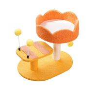 MEIZHITU Árbol para Gatos Poste Rascador Torre Linda del Gato del Árbol del Gato De La Forma De La Abeja con El Poste Rascador del Sisal para El Gatito De Los Gatos Interiores(40 * 30 * 37cm)