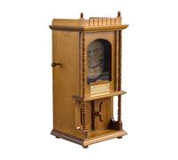 MEIZHITU Caja de música Creativa, Caja De Música con Tocadiscos Madera Estilo Retro, Fonógrafo Cuerda, Decoración For El Hogar Vintage decoración de Mesa de Regalo