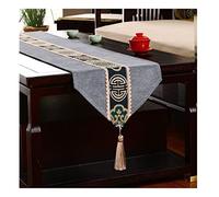 MEIZHITU Camino De Mesa para Fiesta Vintage Table Runner Coffee Dresser Caminos De Mesa Farmhouse Style Mantel Decoracion Mesa(B,33 * 240cm)