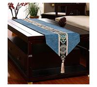 MEIZHITU Camino De Mesa para Fiesta Vintage Table Runner Coffee Dresser Caminos De Mesa Farmhouse Style Mantel Decoracion Mesa(C,33 * 210cm)