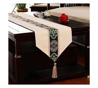 MEIZHITU Camino De Mesa para Fiesta Vintage Table Runner Coffee Dresser Caminos De Mesa Farmhouse Style Mantel Decoracion Mesa(E,33 * 240cm)