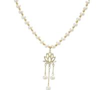 MEIZHITU Collar De Perlas Artificiales Collar De Perlas For Mujer Joyas Colgante Accesorios Para Fiesta(White)