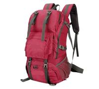 MEIZHITU Mochila Viaje para Escalar Mochila De Senderismo Mochila De Camping Para Mujeres Hombres Montañismo Al Aire Libre Viajes Mochila Trekking(Rot)