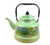 MEIZHITU Tetera Cocina Camping para Te Café Tetera De Esmalte Grueso 4,2 L con Silbato For Decoración Cocina Y Comedor