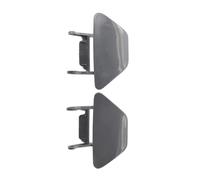 MEIZIYU 1 par de cubiertas de boquilla de lavado de faros delanteros for F10 F18 Serie 5 2014-2016 51117332683 51117332684 Plástico negro Tapa de la boquilla del lavafaros del coche
