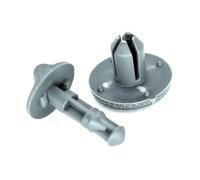 MEIZIYU 2 clips for estante de paquetería aptos for Nissan, Juke F15 tipo anterior 799161KA3A, clips de retención de soporte de carga de maletero trasero de plástico gris Estantería portapaquetes