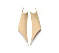 MEIZIYU 2 piezas cubierta protectora for manija panel puerta coche, Compatible for BMW Serie 3/GT 4 F30 F35 2012-2018 manija interior de la puerta interior(Beige)