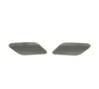 MEIZIYU Cubierta de boquilla limpiaparabrisas delantera izquierda y derecha for VW, JETTA IV 2011 2012 2013 2014 2015 5C6 955 109 / 5C6 955 110 Tapa de la boquilla del lavafaros del coche(Black SET)