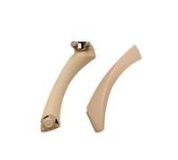 MEIZIYU Embellecedor de manija puerta interior coche, Compatible for BMW Serie 3 E90 E91 328 325 330 318 335 manija interior de la puerta interior(Right Beige Set)