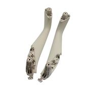 MEIZIYU Embellecedor interior for manija puerta coche, 2 o 4 piezas, Compatible for BMW Serie 5 M5 G30 G31 F90 2017-2022 manija interior de la puerta interior(Oyster Front 2pcs)