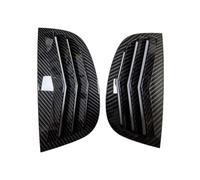 MEIZIYU Etiqueta engomada del ajuste de la cubierta de la ventana de la persiana trasera del automóvil, apta for Peugeot, 208 2018-2024, apta for Peugeot 308, 2014-2020 Pala de ventilación del obturad