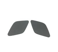 MEIZIYU Par de tapas de lavaparabrisas de parachoques delantero Compatible for X6 E71 2008-2011 51657052428 51657052427 Cubierta de chorro de faro Tapa de la boquilla del lavafaros del coche