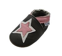 Mejale - Baby shoes, First Walker Shoe, Dunkelgrau Rosa Sterne,
