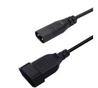 MejaRizon Cable alargador IEC 320 C8 macho a Euro CEE7/16 hembra, 250 V/2,5 A, macho a hembra, fuente de alimentación de extensión, adecuado para UPS