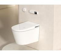MEJE #T010G Smart WC, combinación de inodoro de pared con bidé incorporado, asiento con calefacción, secador de aire caliente, descarga automática, apertura y cierre automático, mando a distancia, luz