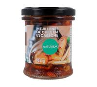 Mejillones de Chile en escabeche | 165 g | Naturitas Essentials | Mejillones en escabeche | Tradicional rico en proteína | Conservas
