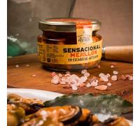 Mejillones en Escabeche 135 g El Viejo Pescador | Conserva Gourmet Asturiana | Tarro de Cristal