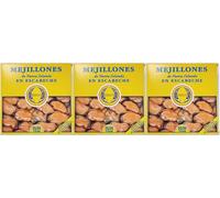 Mejillones en escabeche 25/35 piezas pandereta de 330 g. escurrido Rodolfo (6)