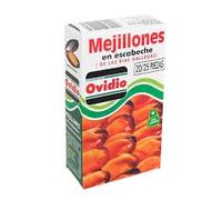 Mejillones en Escabeche de las Rias Gallegas 20/25 piezas Ovidio Peso Neto 118 gr.(Pack de 3 uds.)