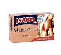 MEJILLONES ESCABECHE 8/12PZA OL-120 LAT 115GR(PE 69GR) ISABEL
