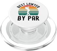 Mejor Abogado por par Divertido Golf Humor Retro PopSockets PopGrip para MagSafe