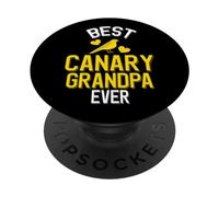 Mejor Abuelo Canario Siempre Lindo Canario con Corazones PopSockets PopGrip Adhesivo