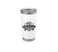 Mejor Abuelo de la Historia Mejor Abuelo del Mundo Abuelo Vaso térmico de acero inoxidable de doble pared