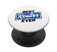 Mejor Agente inmobiliario jamás Agente de Bienes raíces Trabajo PopSockets PopGrip Adhesivo