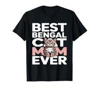 Mejor Amante de Las Mascotas de Bengala Cat Mom Ever Cute Camiseta