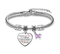 Mejor Amiga Pulseras Muñeca Mujeres Amistad para Siempre Apreciar Divertido Regalo Cumpleaños Encanto Corazones Joyería Universidad Graduación Acompañar Recordatorio Recuerdo Navidad lindo Diseño Arco