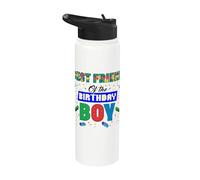 Mejor Amigo Del Cumpleaños Niño Brick Buiilder Cumpleaños Niño Stainless Steel Insulated Water Bottle