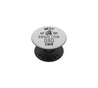 Mejor Angus Cow Dad Ever Cute Angus Cow Dueño PopSockets PopGrip Adhesivo