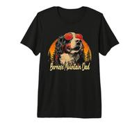Mejor Bernese Mountain Dad Vintage Día del Padre Perro Amante Hombres Camiseta Premium