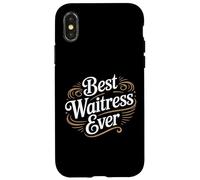 Mejor camarera de servicio de restaurante Estrella de hospitalidad Carcasa para iPhone X/XS