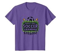 Mejor campeona de fútbol del Mundo para Mujeres Camiseta, Niños, Morado Jaspeado, 6 años