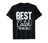 Mejor Captura de su Vida Novio Pesca de Boda Camiseta