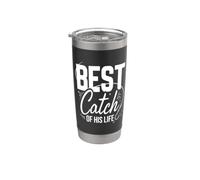 Mejor captura de su vida Novio Pesca de boda Vaso térmico de acero inoxidable de doble pared