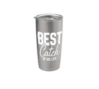 Mejor captura de su vida Novio Pesca de boda Vaso térmico de acero inoxidable de doble pared