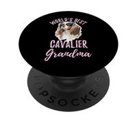 Mejor Cavalier Grandma Cavalier King Charles Granddog PopSockets PopGrip Adhesivo