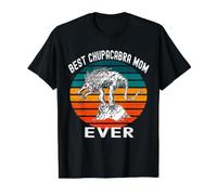 Mejor Chupacabras Mamá Nunca, Red Eyed Fanged Mexicano Cryptid Camiseta gráfica económica, Hombre, Negro, S