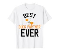 Mejor compañero de Pato Siempre Lindo Amante de los Patos Camiseta gráfica económica, Hombre, Blanco, XL