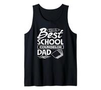 Mejor Consejero Escolar papá apreciación Obras de Arte Camiseta sin Mangas