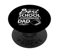 Mejor Consejero Escolar papá apreciación Obras de Arte PopSockets PopGrip Adhesivo
