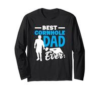 Mejor Cornhole Dad Ever Cornhole Lover Manga Larga