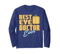 Mejor doctor ocular retro con humor positivo Manga Larga