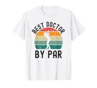 Mejor Doctor por par Divertido Doctor Golf Humor Retro Camiseta