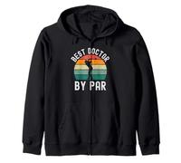 Mejor Doctor por par Divertido Doctor Golf Humor Retro Sudadera con Capucha