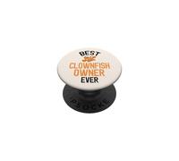 Mejor dueño de pez Payaso Nunca Lindo pez Mascota PopSockets PopGrip Adhesivo