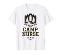 Mejor Enfermera Camp Enfermería Escuela de Enfermería Personal de Camping Enfermera Anfit Camiseta
